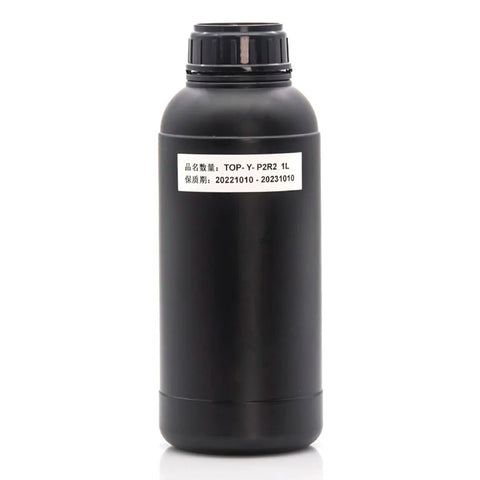 TaiWan Royaljet P2R2 Soft UV Ink - 1L for Ricoh Gen5/Gen6, KM1024 & CE4M Yellow ink bottle