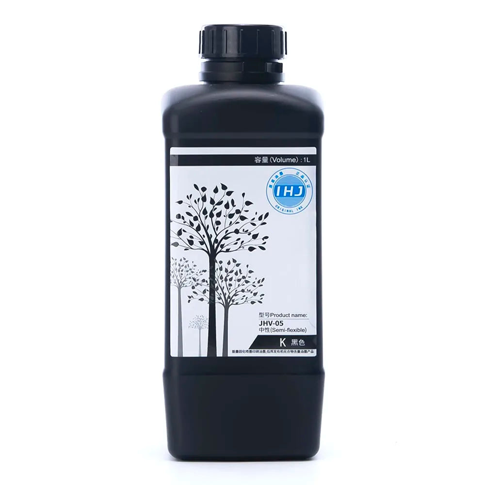 SAKATA JHV05 Hard UV Ink - 1L for Ricoh Gen5/Gen6, KM1024 & CE4M Black ink bottle