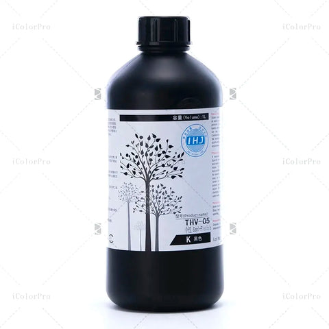 THV05 Neutral UV Ink - 1L for Konica, Ricoh & Toshiba UV Printheads Black ink bottle