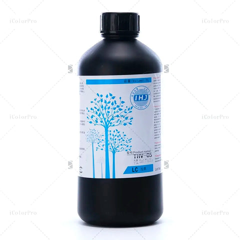 THV05 Neutral UV Ink - 1L for Konica, Ricoh & Toshiba UV Printheads Light Cyan ink bottle