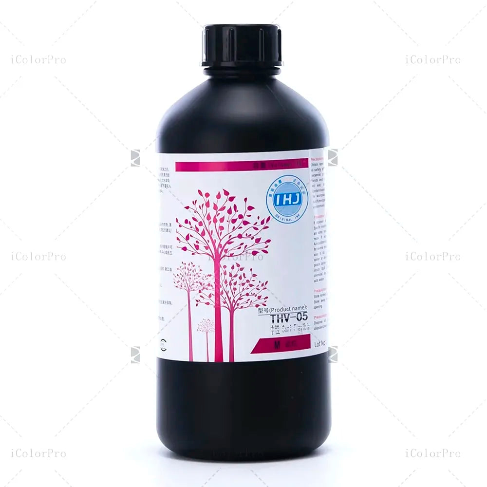 THV05 Neutral UV Ink - 1L for Konica, Ricoh & Toshiba UV Printheads Magenta ink bottle