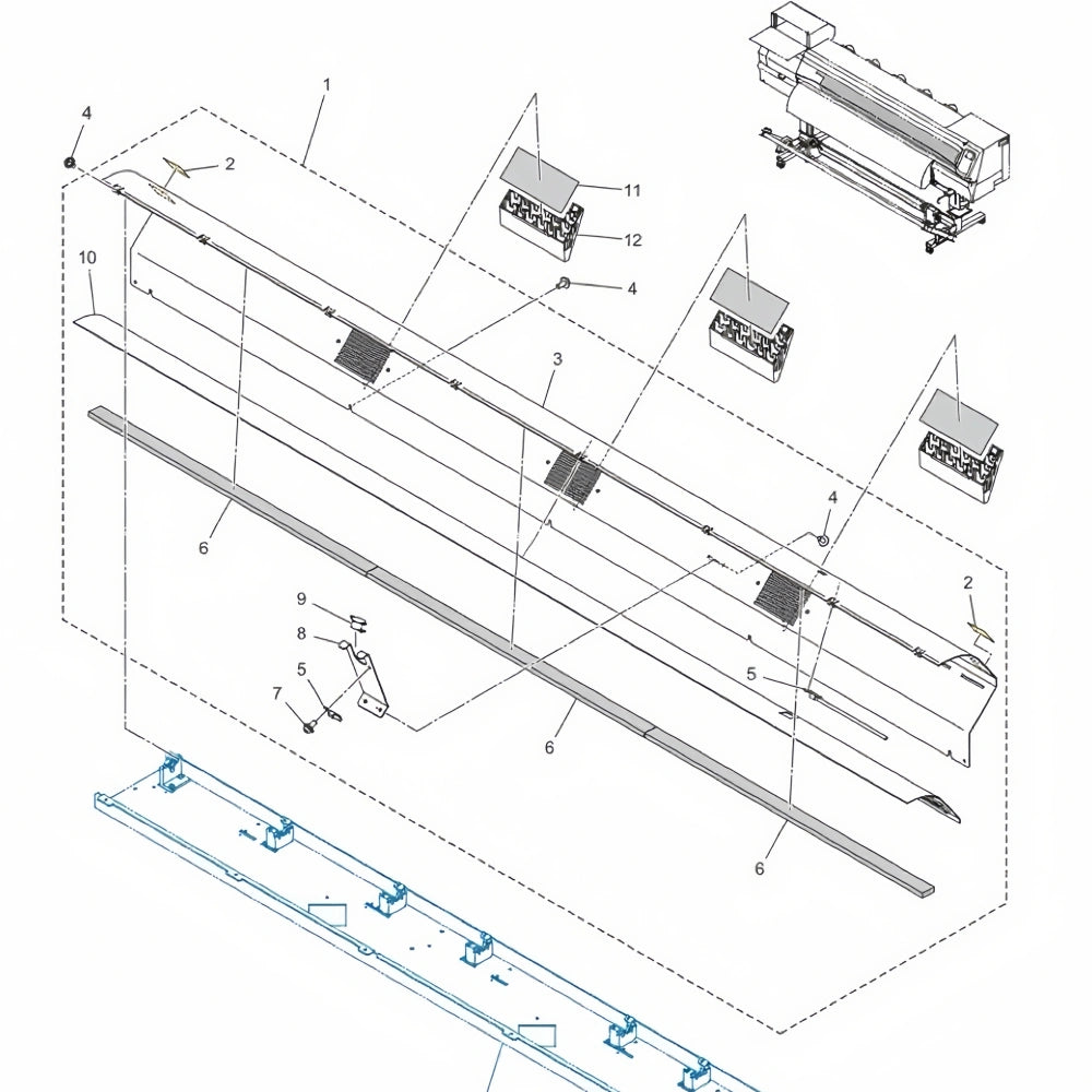 SPA-0248 - Original Mimaki JV150 Series Exhaust Box image 3