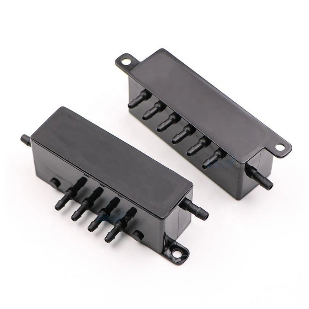 Black Ink Shunt Model 11 - Square 1 Inlet, 6 Outlets product image 5