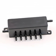 Black Ink Shunt Model 11 - Square 1 Inlet, 6 Outlets product image 2