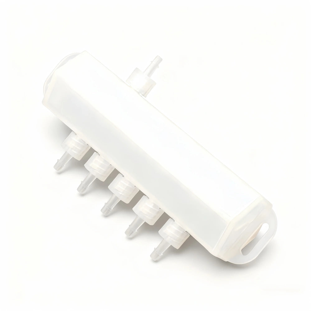 Transparent Ink Shunt Model 9 - 1 Inlet, 5 Outlets product image 2