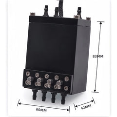 Sub Ink Cartridge – Galaxy UV Flatbed Black 4-Valve Aluminum Cartridge image 2