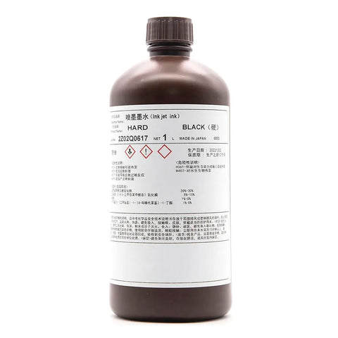 TOYO Hard UV Ink - 1L for Ricoh Gen5/Gen6, KM1024 & CE4M Black ink bottle