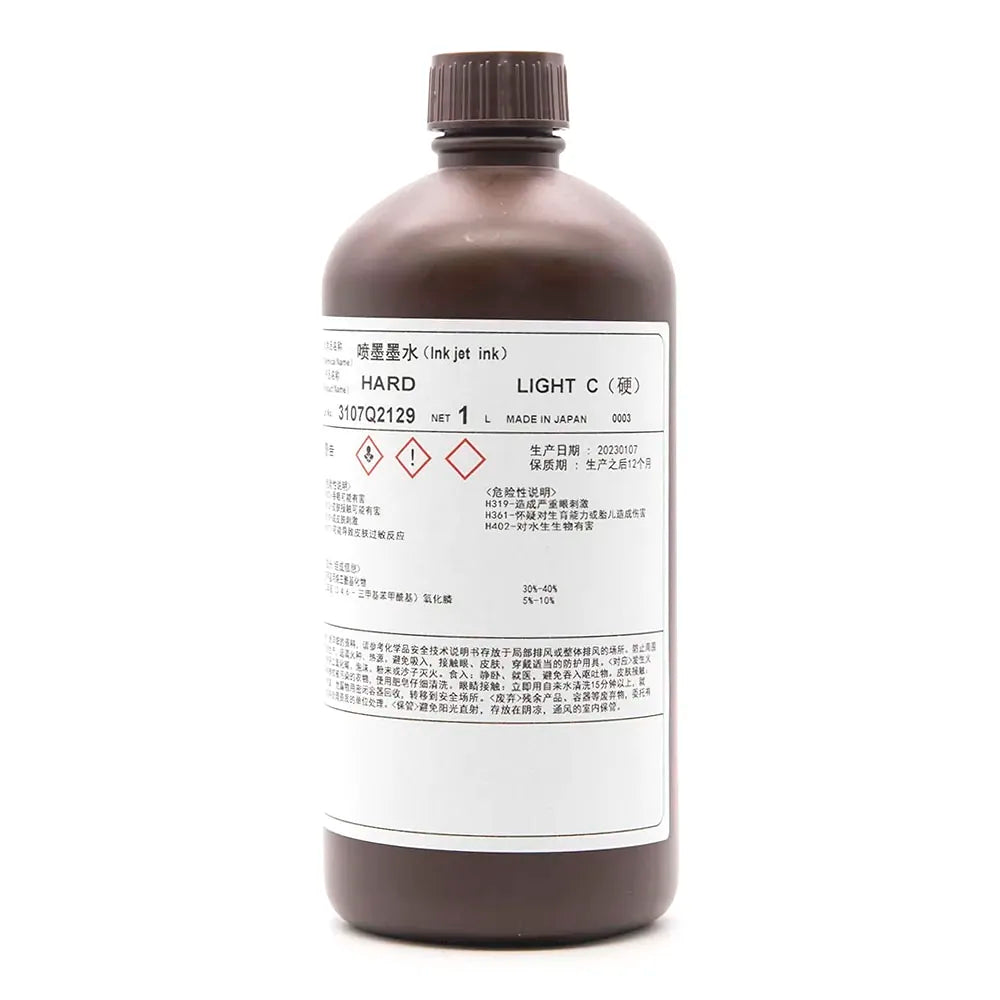 TOYO Hard UV Ink - 1L for Ricoh Gen5/Gen6, KM1024 & CE4M Light Cyan ink bottle