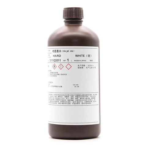 TOYO Hard UV Ink - 1L for Ricoh Gen5/Gen6, KM1024 & CE4M White ink bottle
