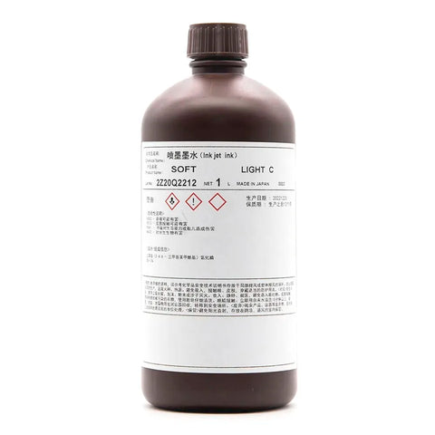 TOYO Soft UV Ink - 1L for Ricoh Gen5/Gen6, KM1024 & CE4M Light Cyan ink bottle