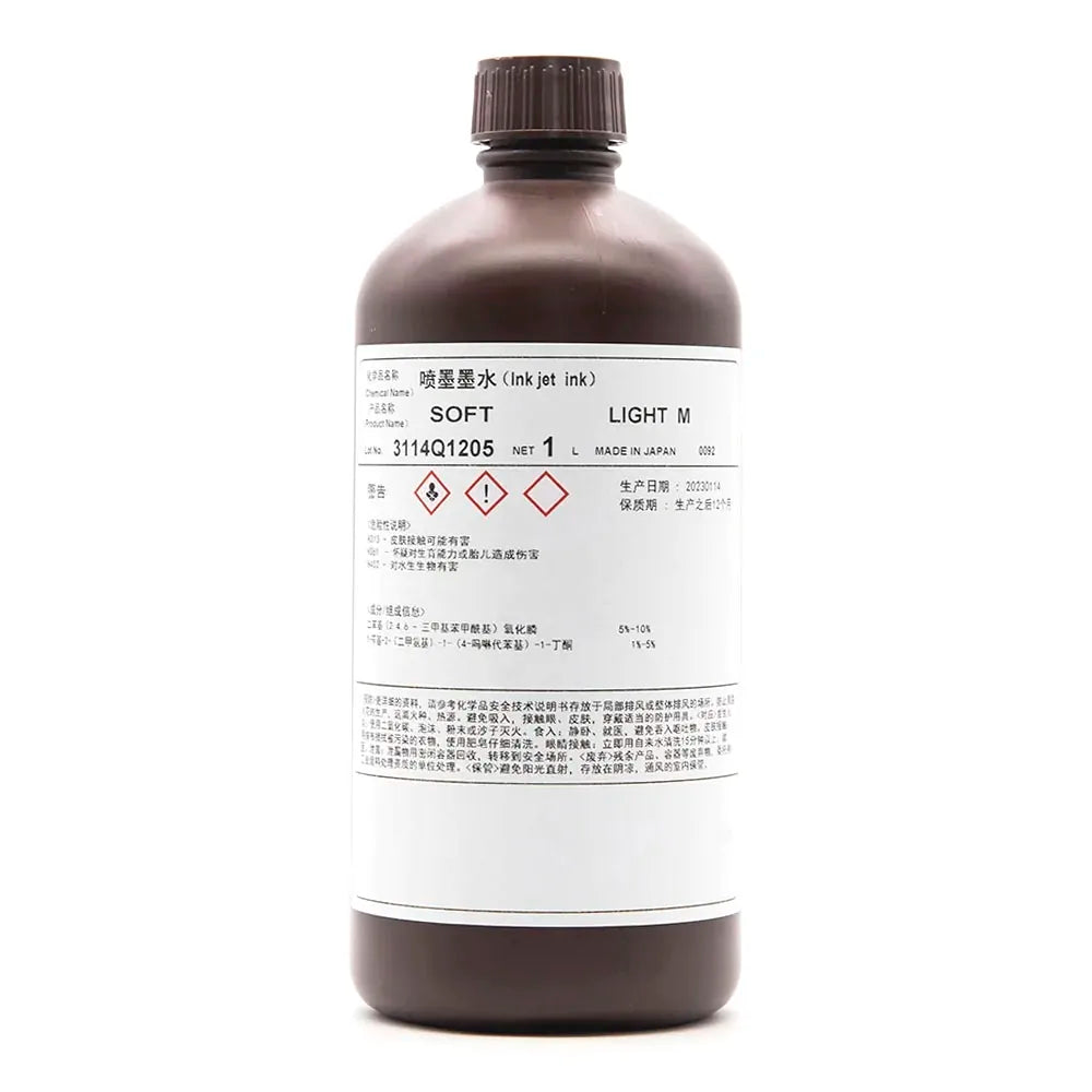 TOYO Soft UV Ink - 1L for Ricoh Gen5/Gen6, KM1024 & CE4M Light Magenta ink bottle