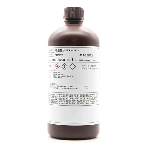 TOYO Soft UV Ink - 1L for Ricoh Gen5/Gen6, KM1024 & CE4M Magenta ink bottle