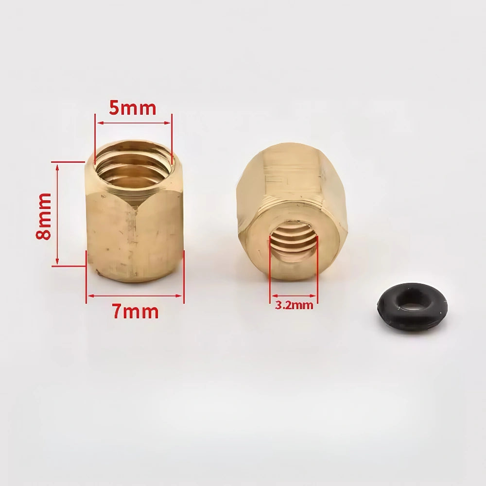 Threaded Ink Connector - 4x3mm Brass Tube Fitting product image 8