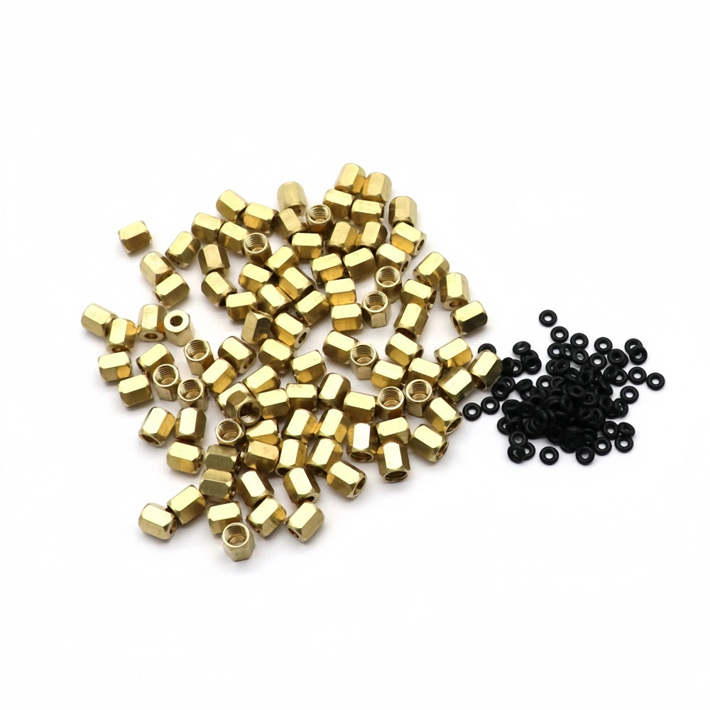 Threaded Ink Connector - 4x3mm Brass Tube Fitting product image 5