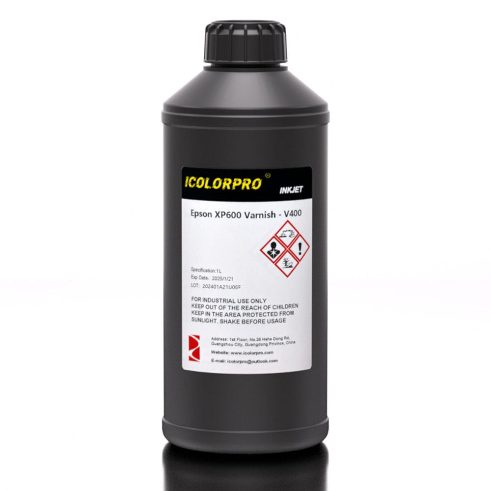 iColorPro Soft / Hard UV Varnish - 1L for Epson, Ricoh, Konica & Toshiba Printheads image 9