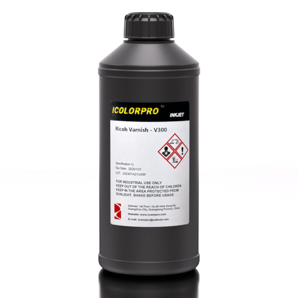 iColorPro Soft / Hard UV Varnish - 1L for Epson, Ricoh, Konica & Toshiba Printheads image 7