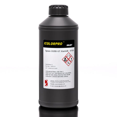 iColorPro Soft / Hard UV Varnish - 1L for Epson, Ricoh, Konica & Toshiba Printheads image 3
