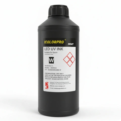 iColorPro Neutral UV Ink - 1L for Epson DX5 / DX7 / XP600 / TX800 / i3200-U1 Printheads color set photo