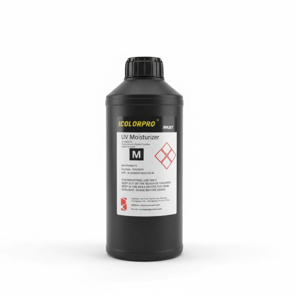 iColorPro Neutral UV Ink - 1L for Epson DX5 / DX7 / XP600 / TX800 / i3200-U1 Printheads Moisturizer ink bottle