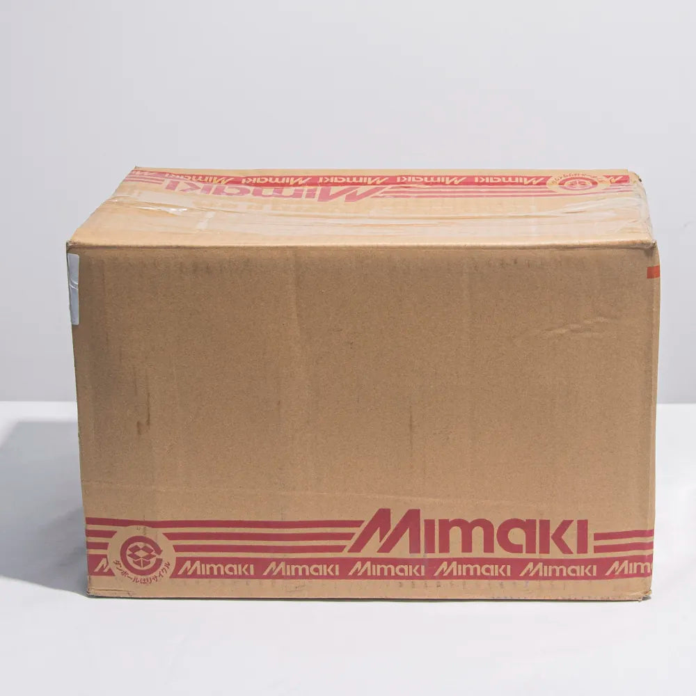 Mimaki ink packaging for UV and textile printer ink products